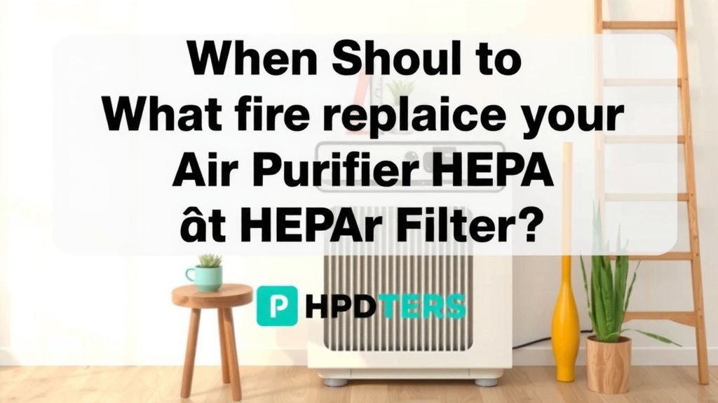 When Should You Swap Your Air Purifier HEPA Filter?