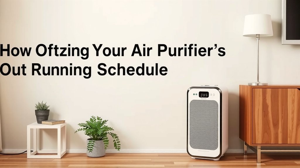 Optimizing Your Air Purifier's Running Schedule