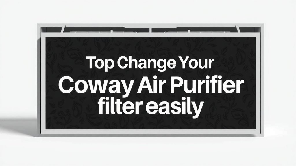 How to Change Your Coway Air Purifier Filter Easily