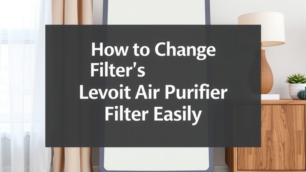 How to Change Levoit Air Purifier Filter Easily
