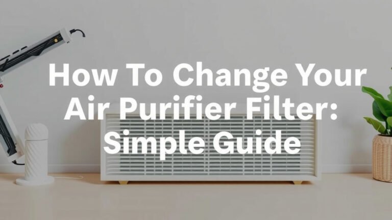 How to Change Your Air Purifier Filter: A Simple Guide