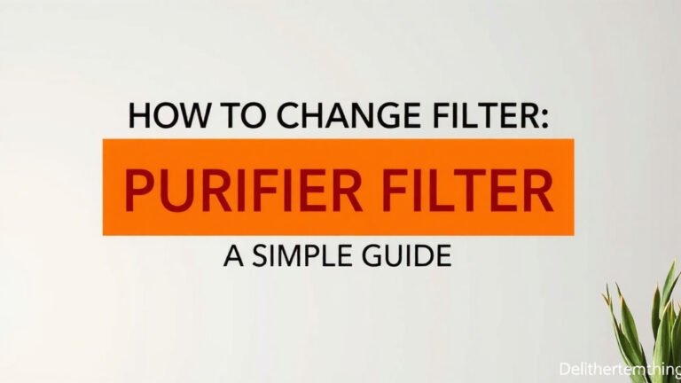 How to Change Your Hunter Air Purifier Filter: A Simple Guide