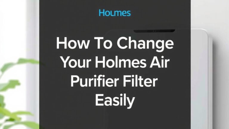 How to Change Your Holmes Air Purifier Filter Easily