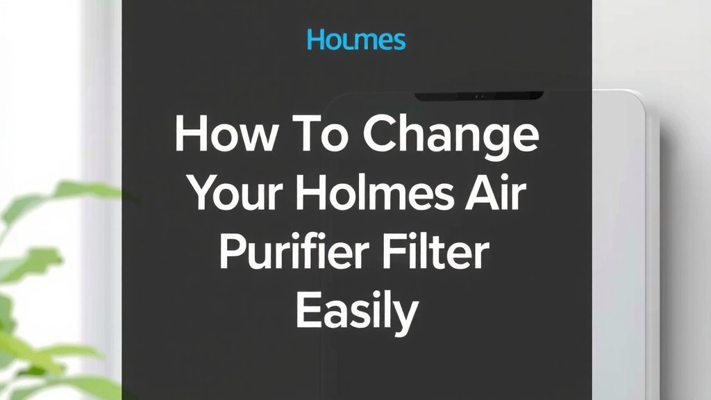 How to Change Your Holmes Air Purifier Filter Easily