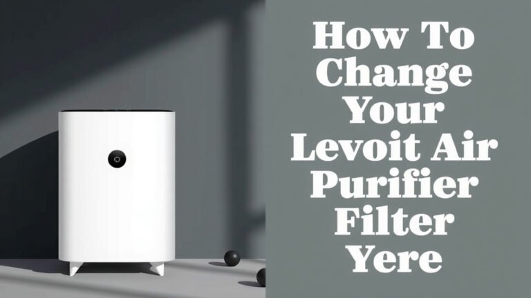 How to Change Your Levoit Air Purifier Filter: Easy Steps