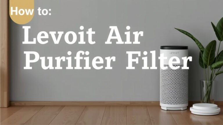 How to Change Your Levoit Air Purifier Filter