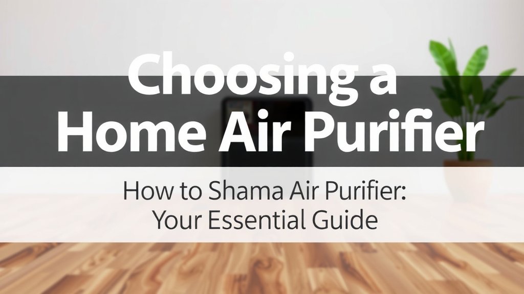 Choosing a Home Air Purifier: Your Essential Guide