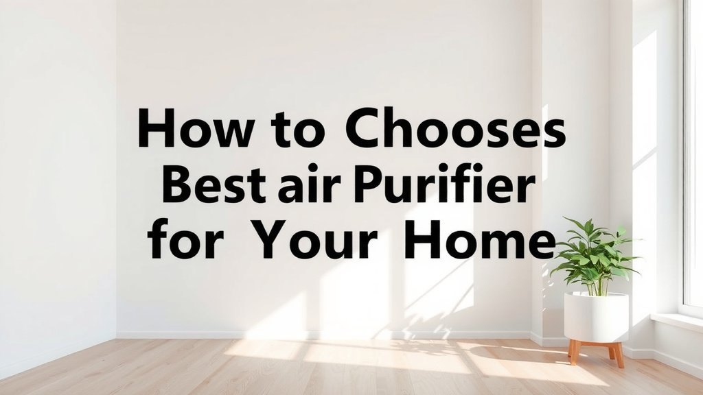 Choosing the Best Air Purifier for Your Home