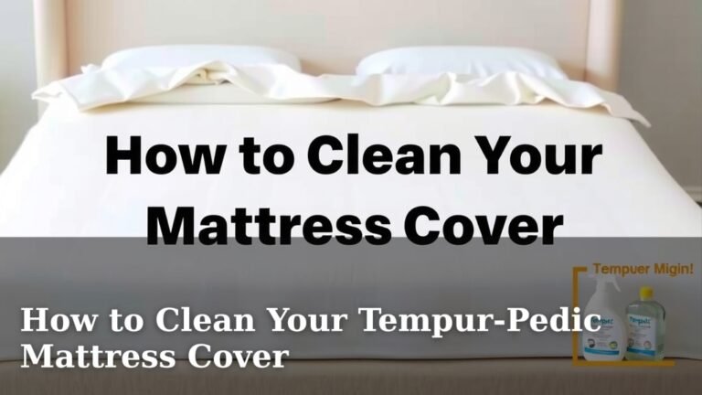 How to Clean Your Tempur-Pedic Mattress Cover
