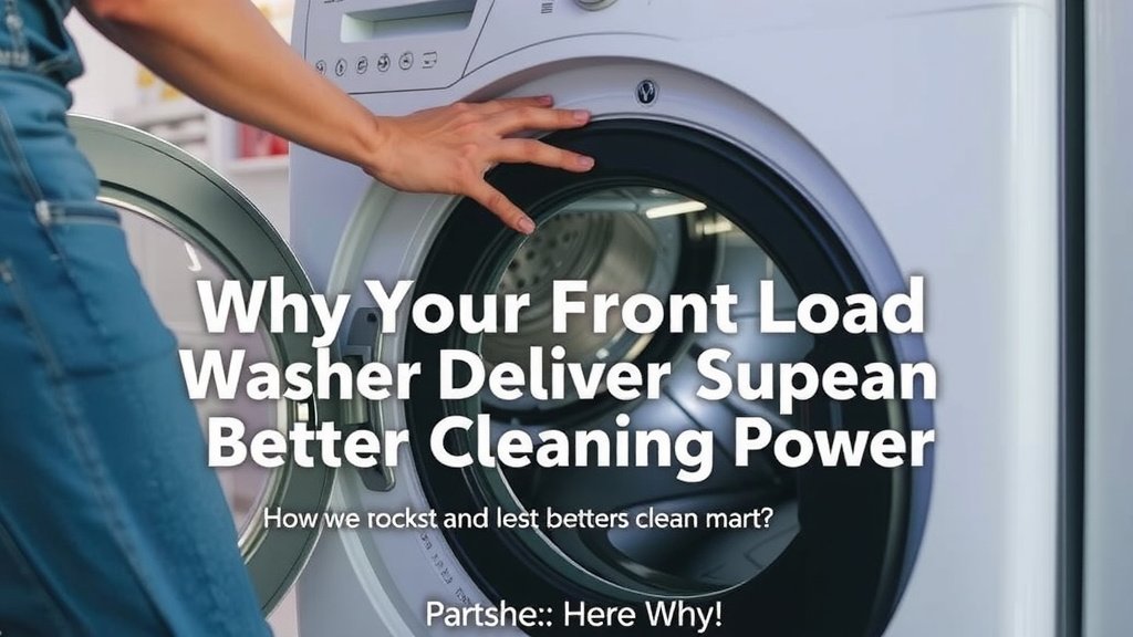 Why Your Front Load Washer Delivers Superior Cleaning Power