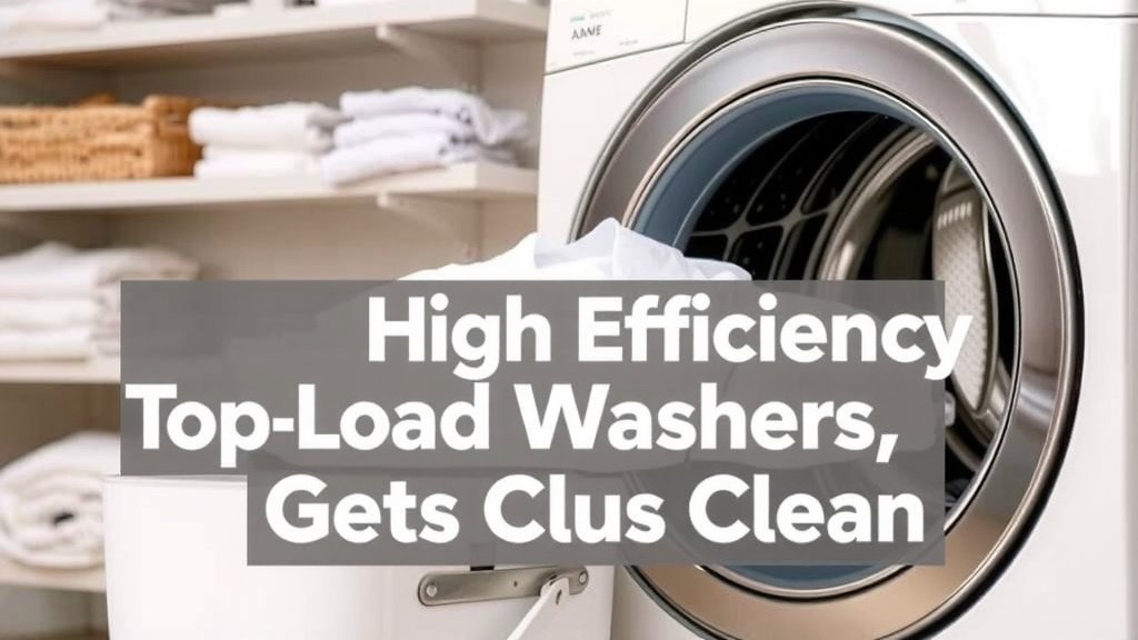 How Your High-Efficiency Top-Load Washer Gets Clothes Clean
