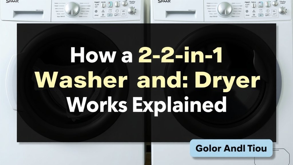 How a 2-in-1 Washer Dryer Works Explained