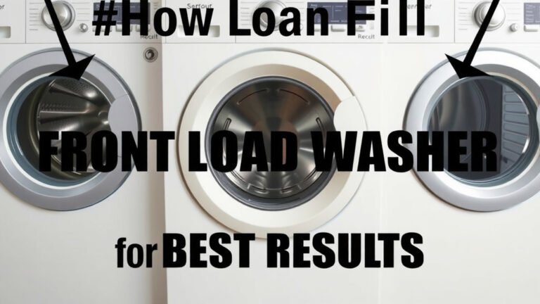 How Full to Fill a Front Load Washer for Best Results