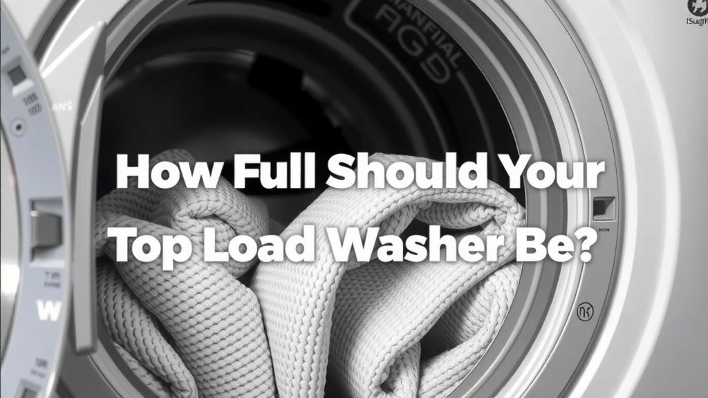 How Full Should Your Top Load Washer Be?