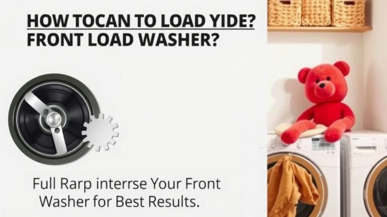 How Full to Load Your Front Load Washer for Best Results