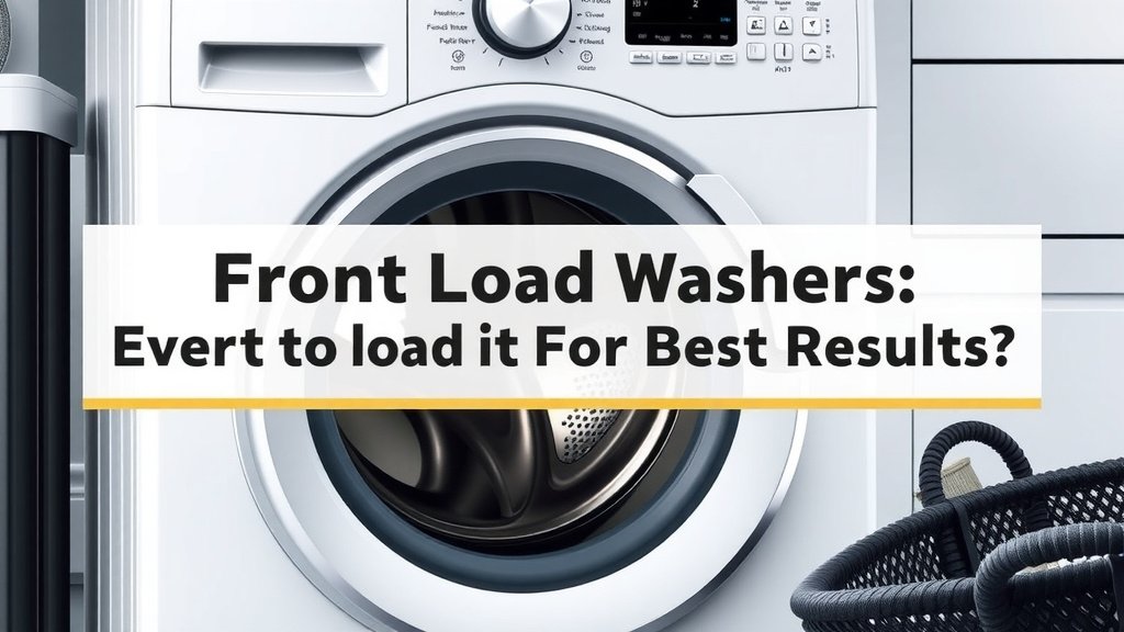 Front Load Washer: How Full to Load It For Best Results