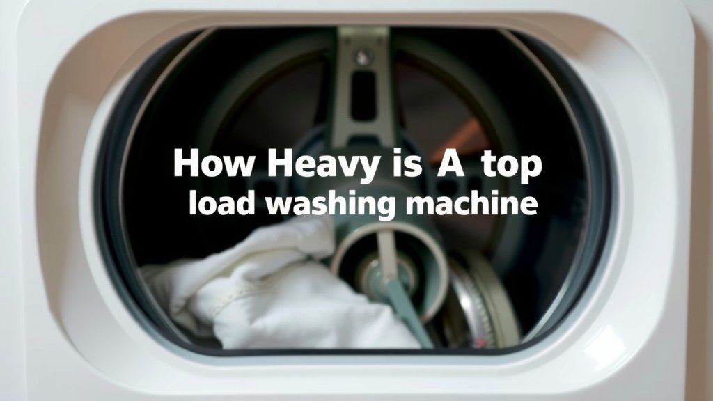 How Heavy Is A Top Load Washing Machine