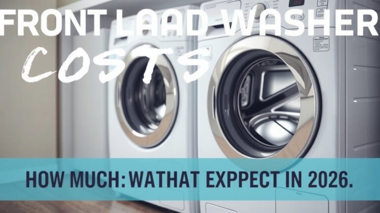 Front Load Washer Costs: What to Expect in 2026