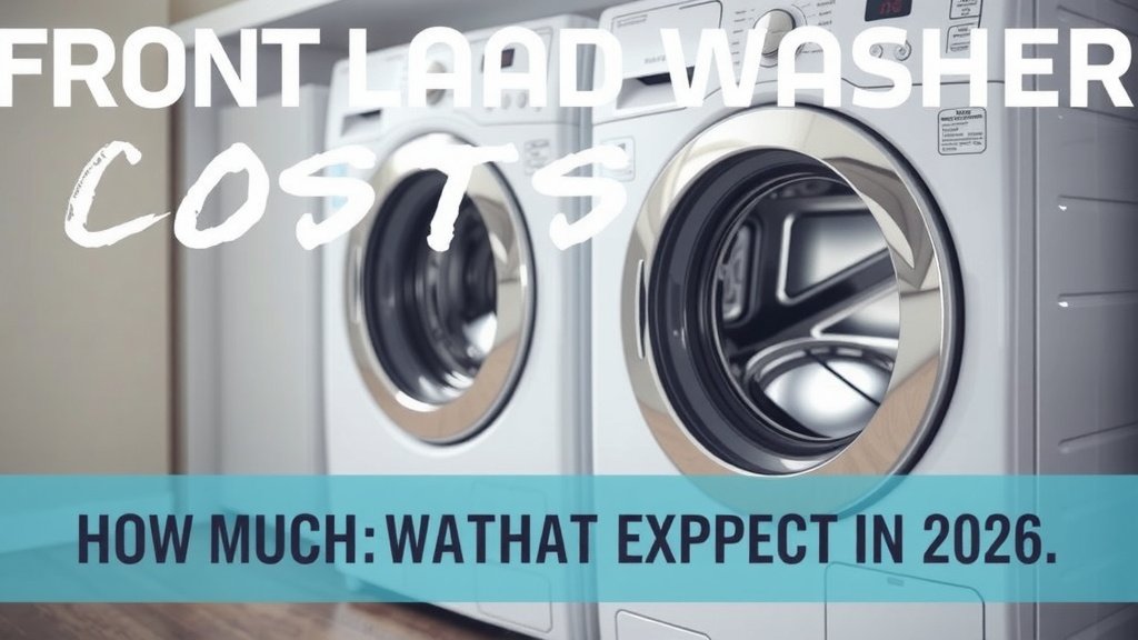 Front Load Washer Costs: What to Expect in 2026