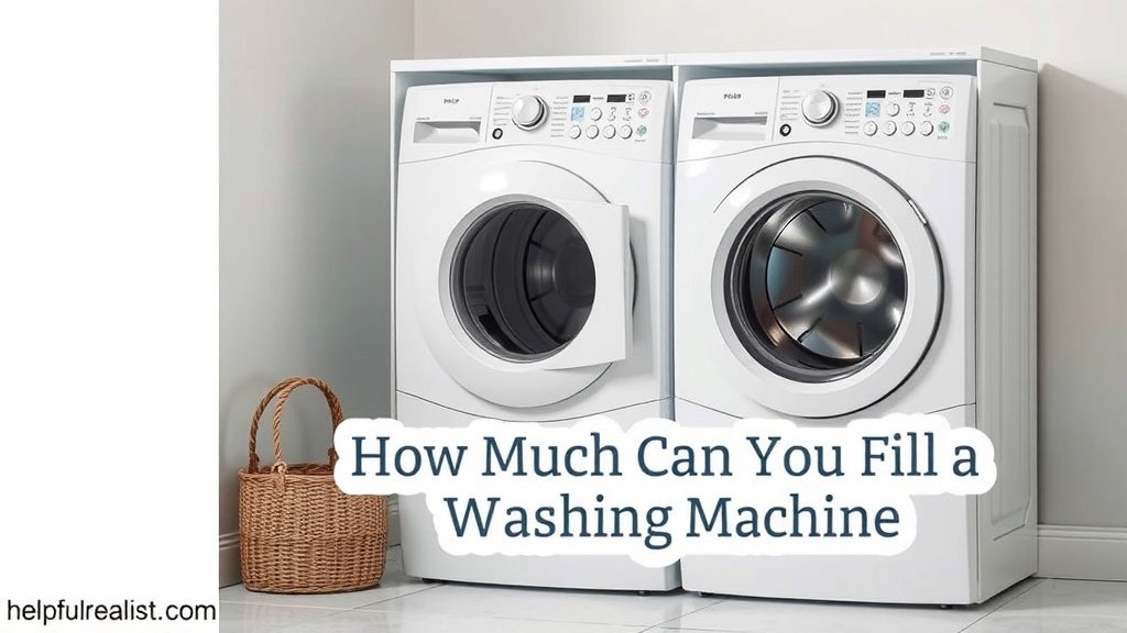How Much Can You Fill a Front Load Washer