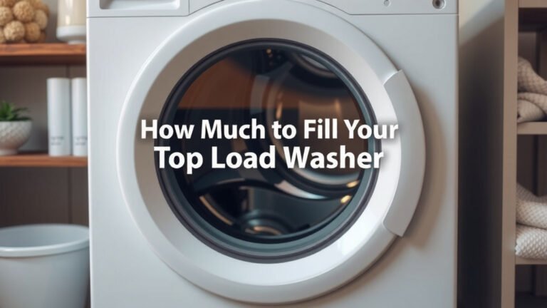How Much to Fill Your Top Load Washer
