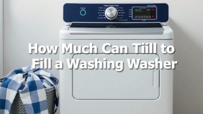How Much to Fill a Top Load Washer