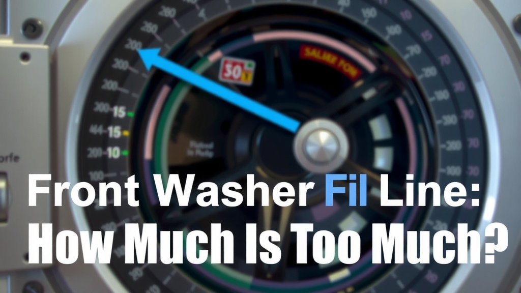 Filling Your Front Load Washer: The Right Amount Matters
