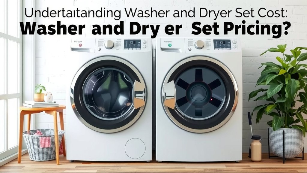 Understanding Washer and Dryer Set Pricing