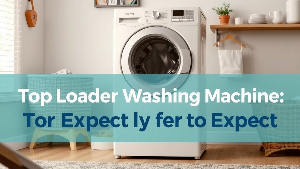 Top Loader Washing Machine Cost: What to Expect