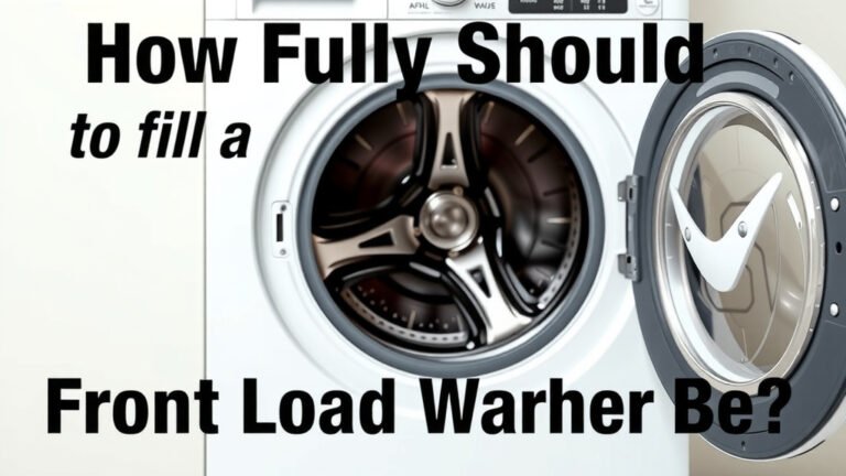 How Full Should a Front Load Washer Be