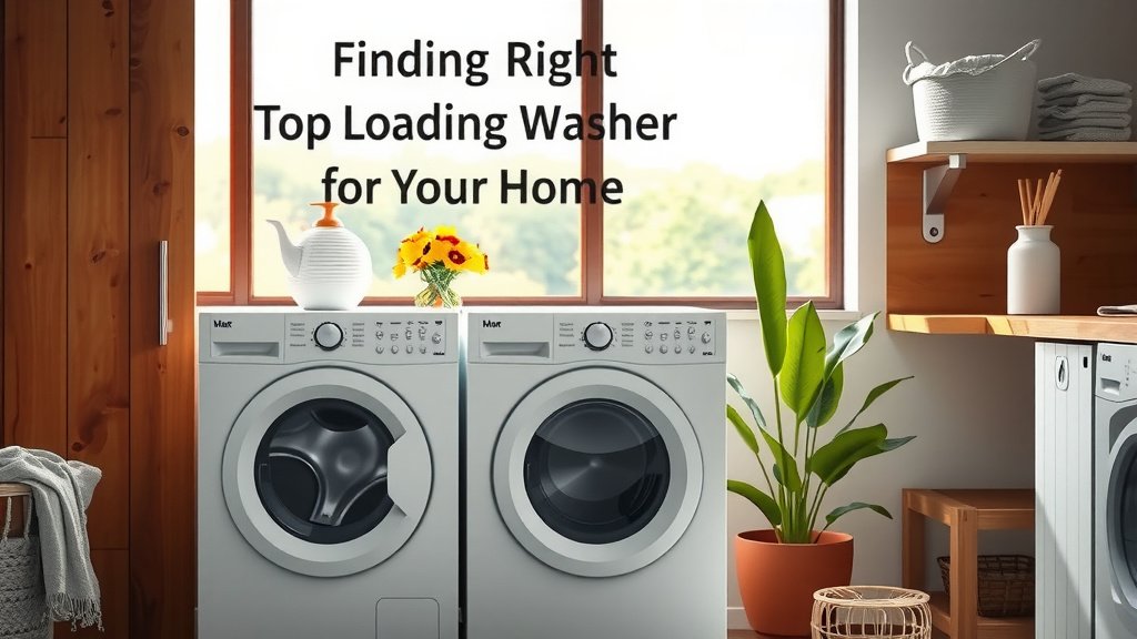 Finding the Right Top-Loading Washer for Your Home