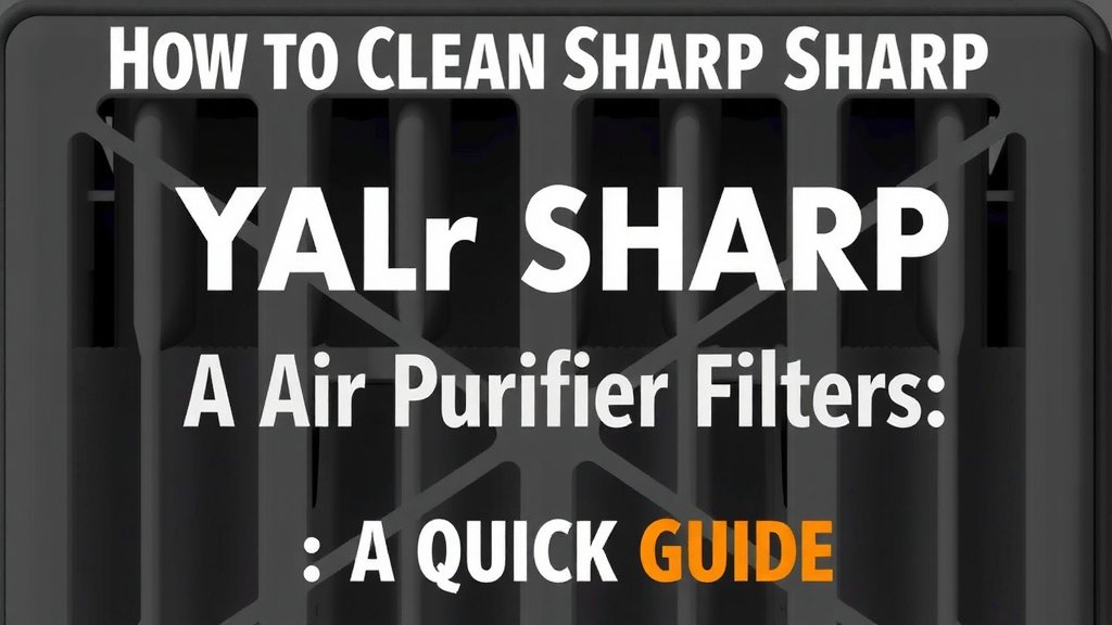 Caring for Your Sharp Air Purifier Filters
