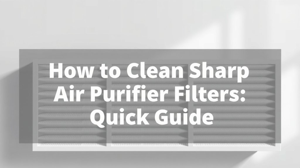 How to Clean Sharp Air Purifier Filters: A Quick Guide