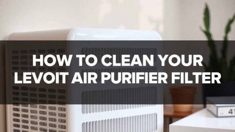 How to Clean Your Levoit Air Purifier Filter