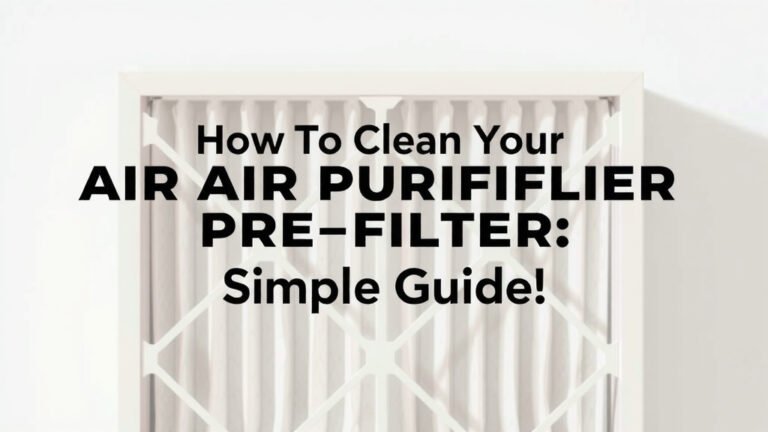 How to Clean Your Air Purifier Pre-Filter: A Simple Guide