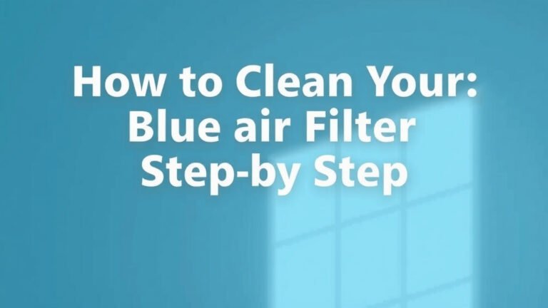How to Clean Your Blueair Purifier Filter Step-by-Step