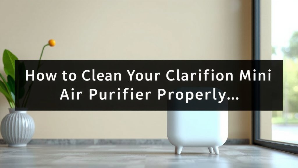 How to Clean Your Clarifion Mini Air Purifier Properly