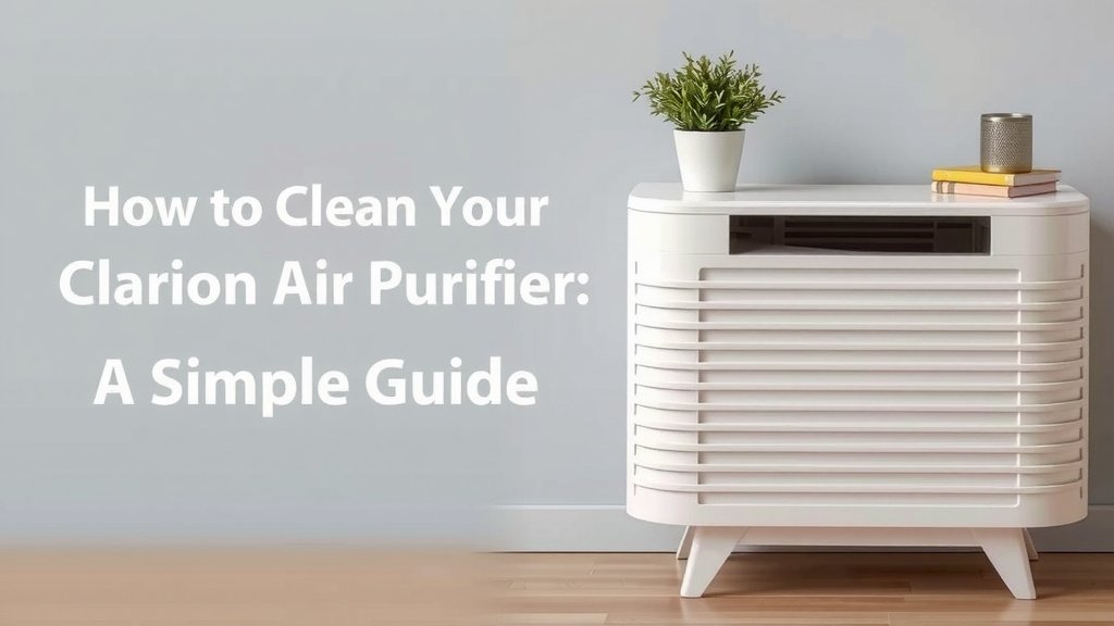 How to Clean Your Clarion Air Purifier: A Simple Guide