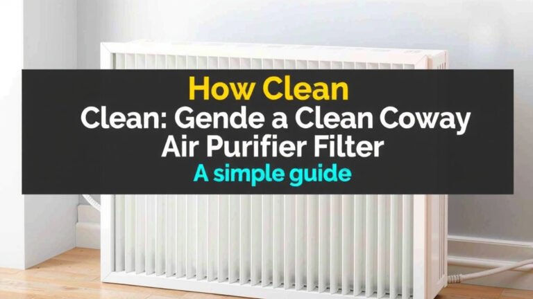 Clean Coway Air Purifier Filters: A Simple Guide