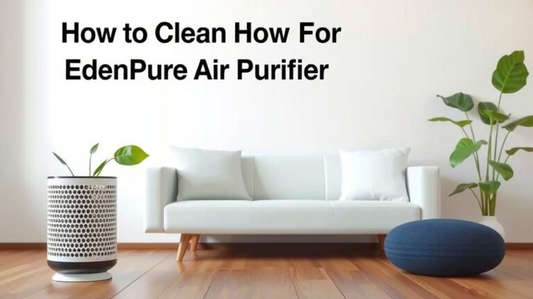 How to Clean Your EdenPure Air Purifier for Peak Performance