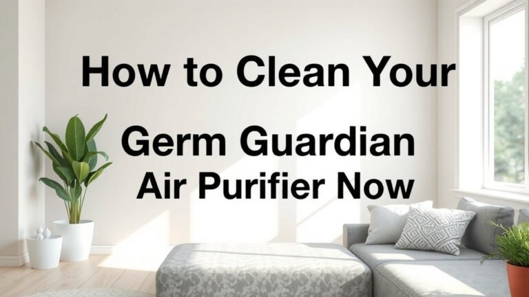 How to Clean Your Germ Guardian Air Purifier Now