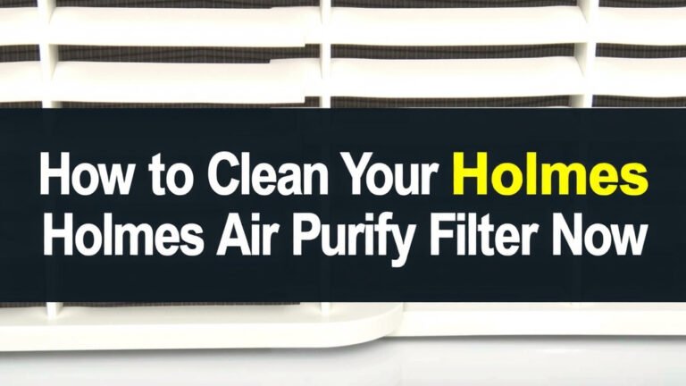 How to Clean Your Holmes Air Purifier Filter Now