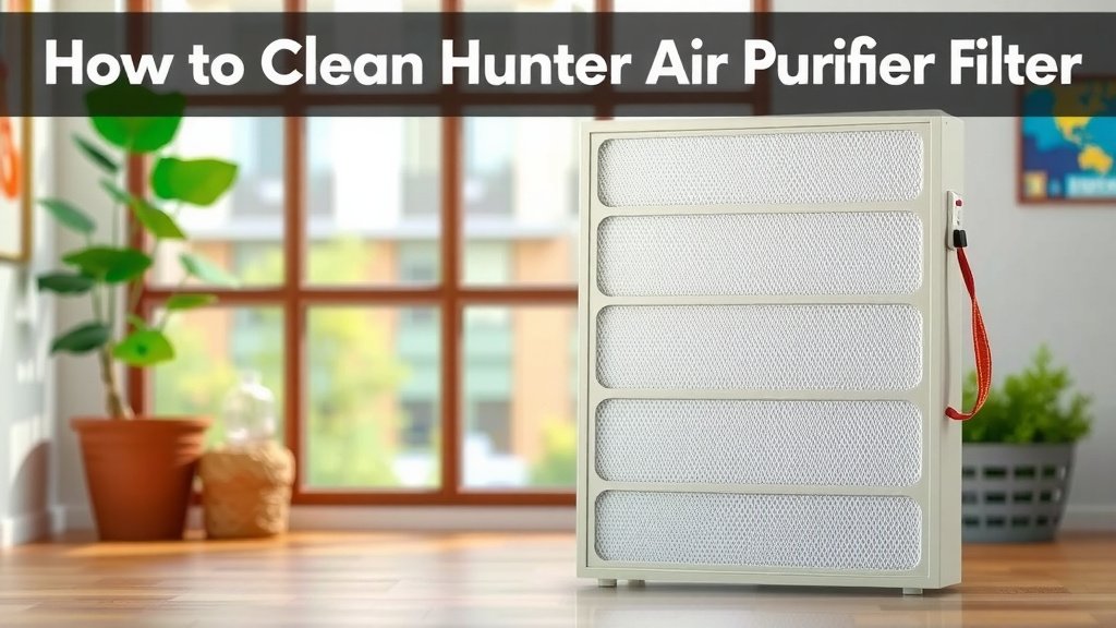 Caring for Your Hunter Air Purifier Filter