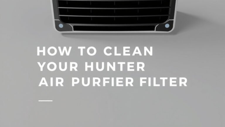 How to Clean Your Hunter Air Purifier Filter