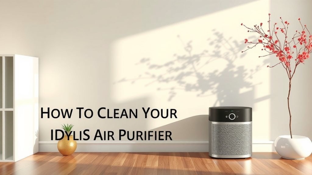 How to Clean Your Idylis Air Purifier: A Simple Guide