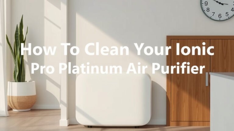 How to Clean Your Ionic Pro Platinum Air Purifier