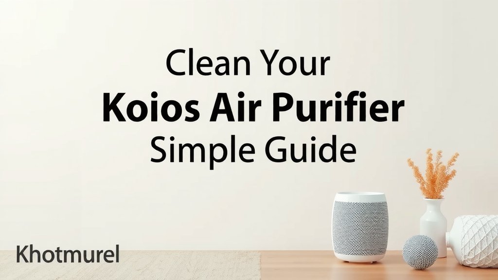 Clean Your Koios Air Purifier: A Simple Guide