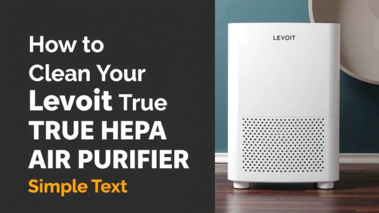 Clean Your Levoit True HEPA Air Purifier: Simple Steps