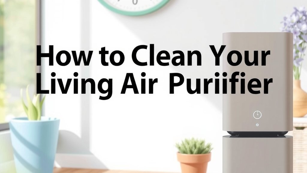 How to Clean Your Living Air Purifier Effectively