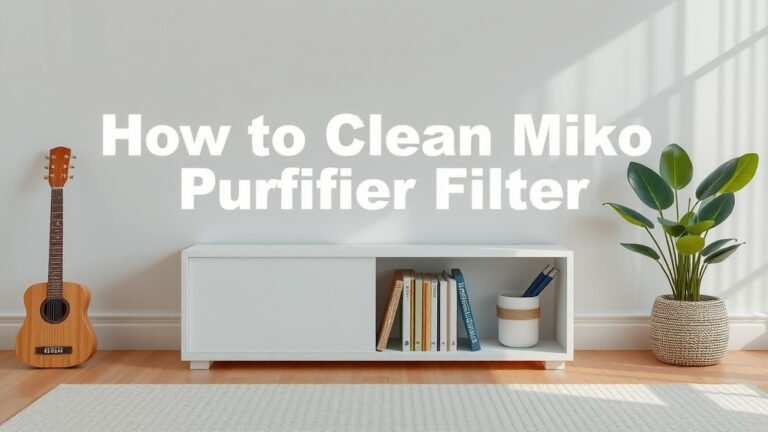 How to Clean Miko Air Purifier Filter: Step-by-Step Guide